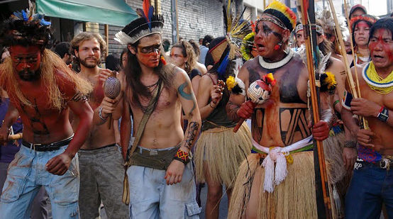 Indigenous people demonstrate against Belo Monte