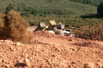 Bauxite mining in Mount Shenga in Tanzania