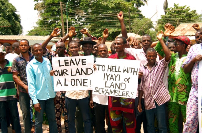 Protest against Okomu Oil Palm Oil in Nigeria