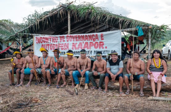 Ka’apor meeting in the Amazon rainforest