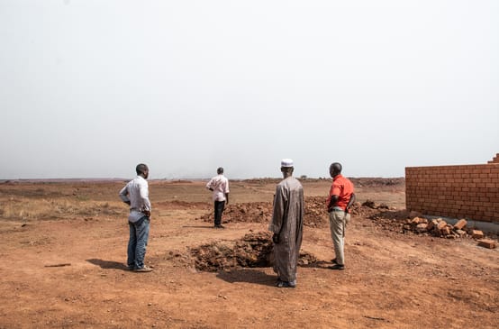 Hamdallaye villagers at the Sangaredi bauxite mine