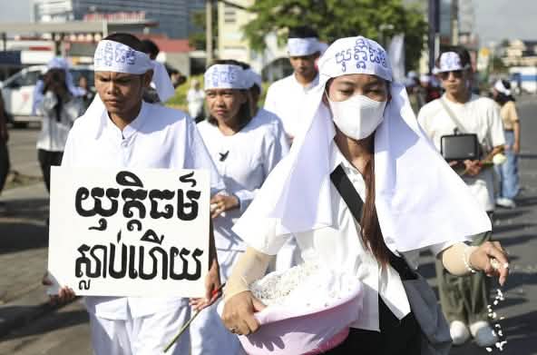 Demonstration by Mother Nature Cambodia