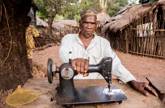 Tailor in Hamdallaye, Guinea