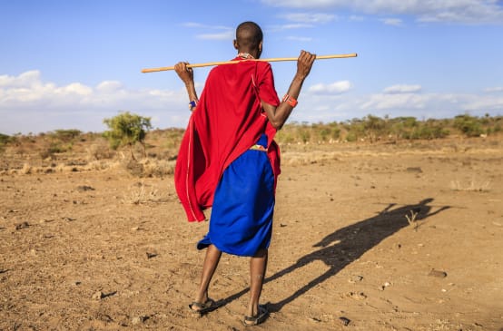 Indigenous Maasai herdsman