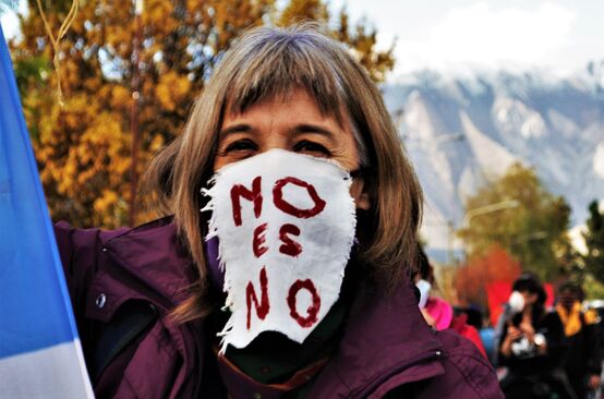 Anti-mining march in Esquel, Argentina, May 4, 2020