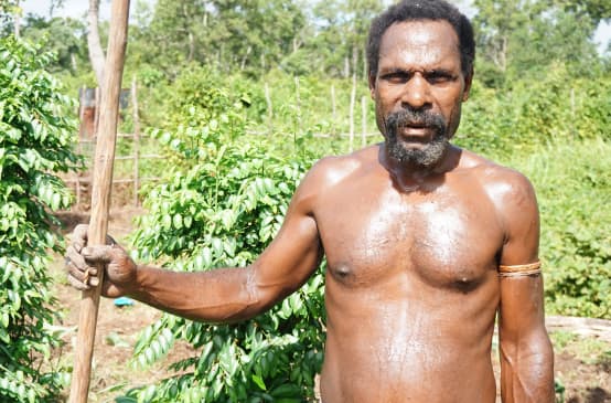 Papua man from the Gebze clan, Merauke, Indonesia