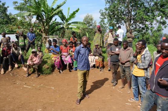 Batwa people near Kahuzi-Biega National Park