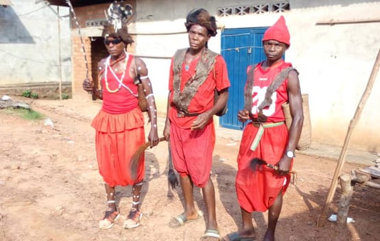 Traditional chiefs in Lokutu, DRC