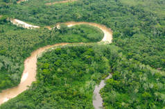 Aerial view of the Peruvian Amazon