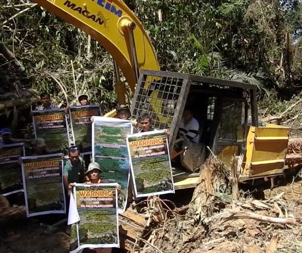 Protest against palm oil plantation in Sarawak
