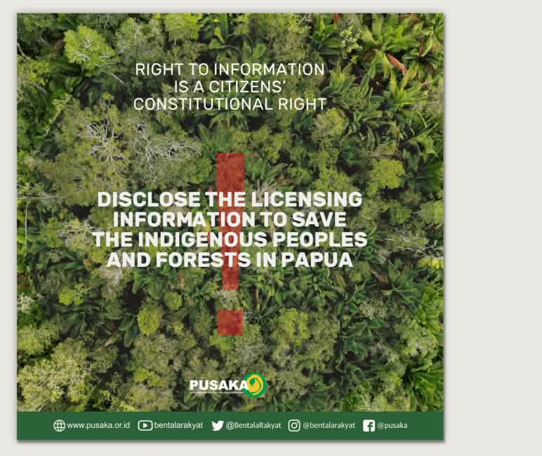 Pusaka report - right to information in Papua