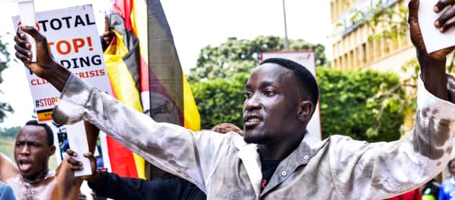 Protest against EACOP pipeline in Kampala