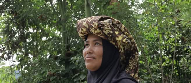 Woman with a headdress