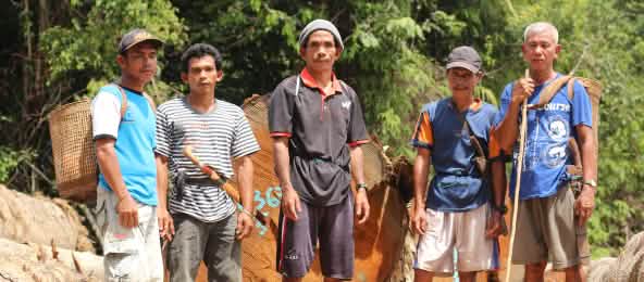 Replacing precious forests with oil palm deserts? Not with us. (© Mahendra Safrudin) Indigenous Dayak Tomun in the Kinipan forest