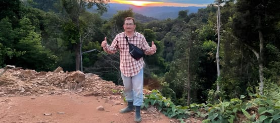 Our partner Matek Geram was key to preserving the forest (© Matek Geram) Environmentalist Matek in Malaysia