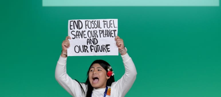 Protest during COP 28 Protest during COP 28: End fossil fuel. Save our planet and our future