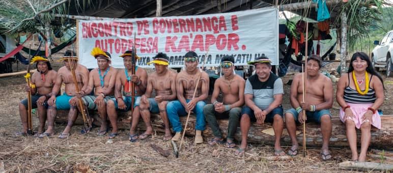 Ka’apor meeting in the Amazon rainforest