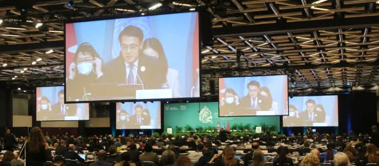 Plenary session during COP15
