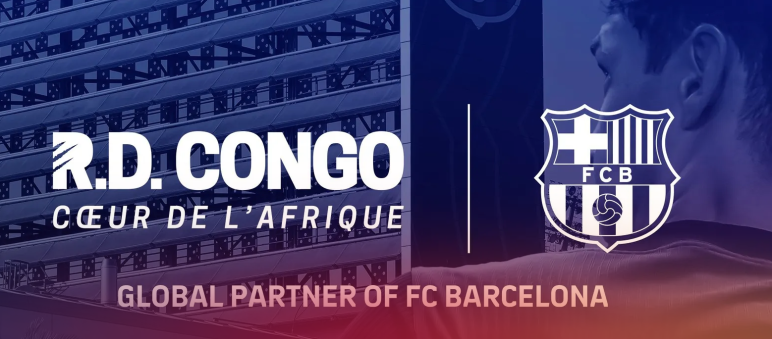 “DR Congo: the Heart of Africa” – presentation of the sponsorship deal on the FC Barcelona website Screenshot of FC Barcelona website