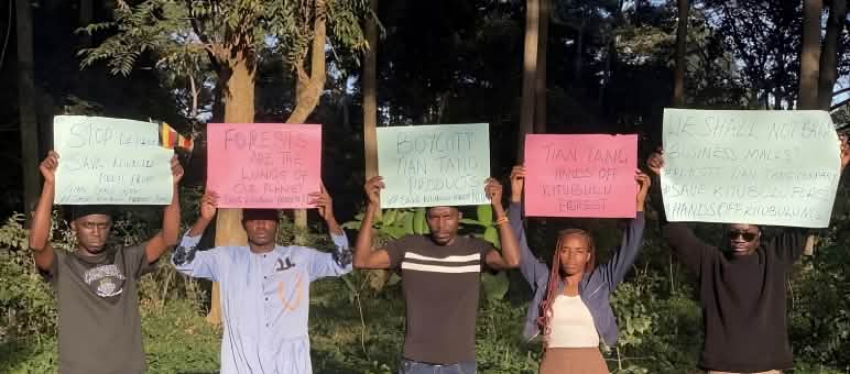 Demonstration against the destruction of the forest