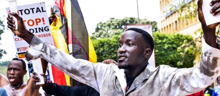 Protest against EACOP pipeline in Kampala