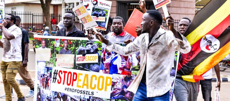 Protest against EACOP pipeline in Kampala