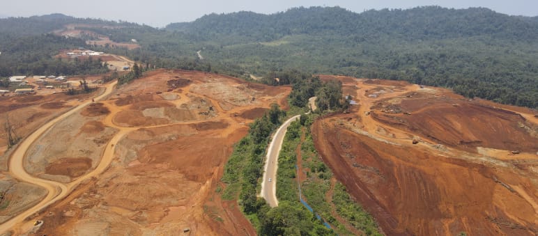 Nickel mining in Central Sulawesi