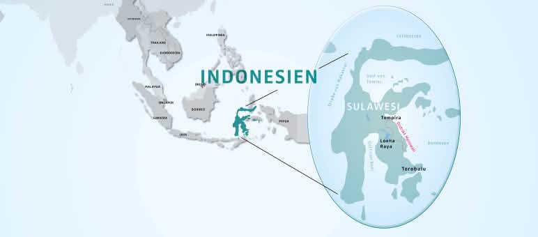 Map of Sulawesi
