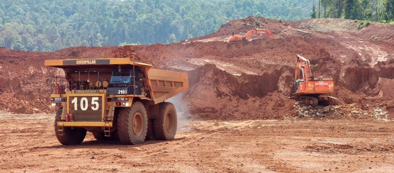 Nickel mining in Sulawesi