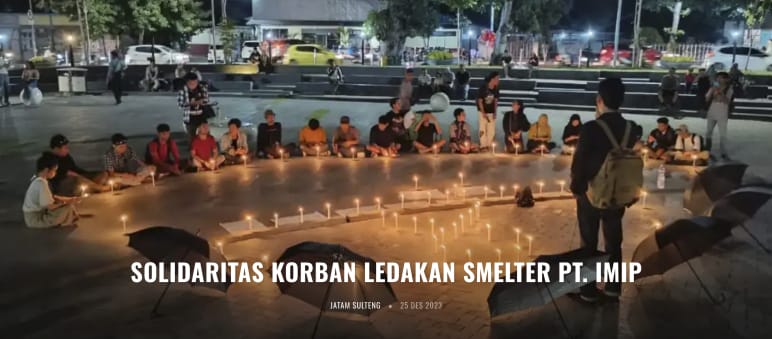 Vigil with candles