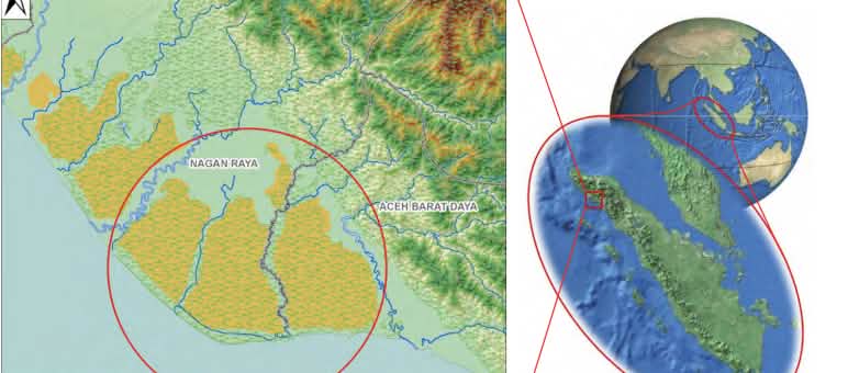 Map of the Tripa peatlands