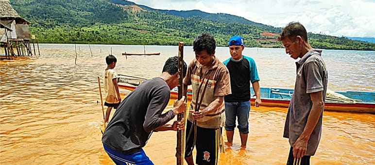 Nickel industry wastewater and tailings pollute the ocean off Sulawesi Water pollution due to nickel smelting