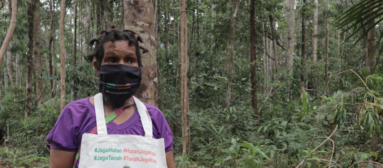 Protest in Papua: Protect the forest – the forest protects us!