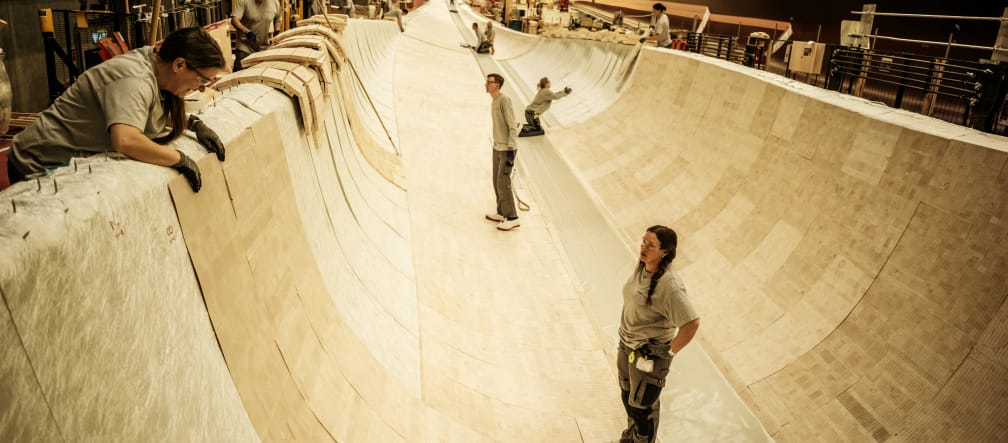 Balsa wood in a wind turbine rotor blade