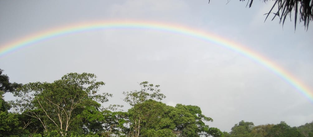 Rainbow over Indio Maíz Biosphere Reserve, Nicaragua