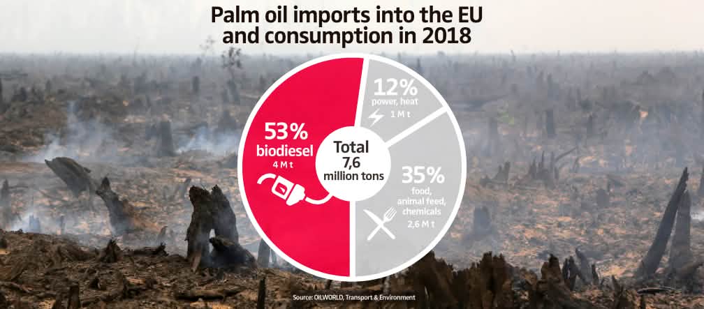 EU palm oil imports and consumption in 2018 Palm oil imports into the EU and consumption in 2018