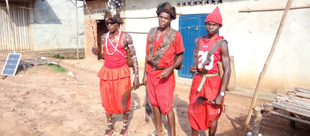 Traditional chiefs in Lokutu, DRC