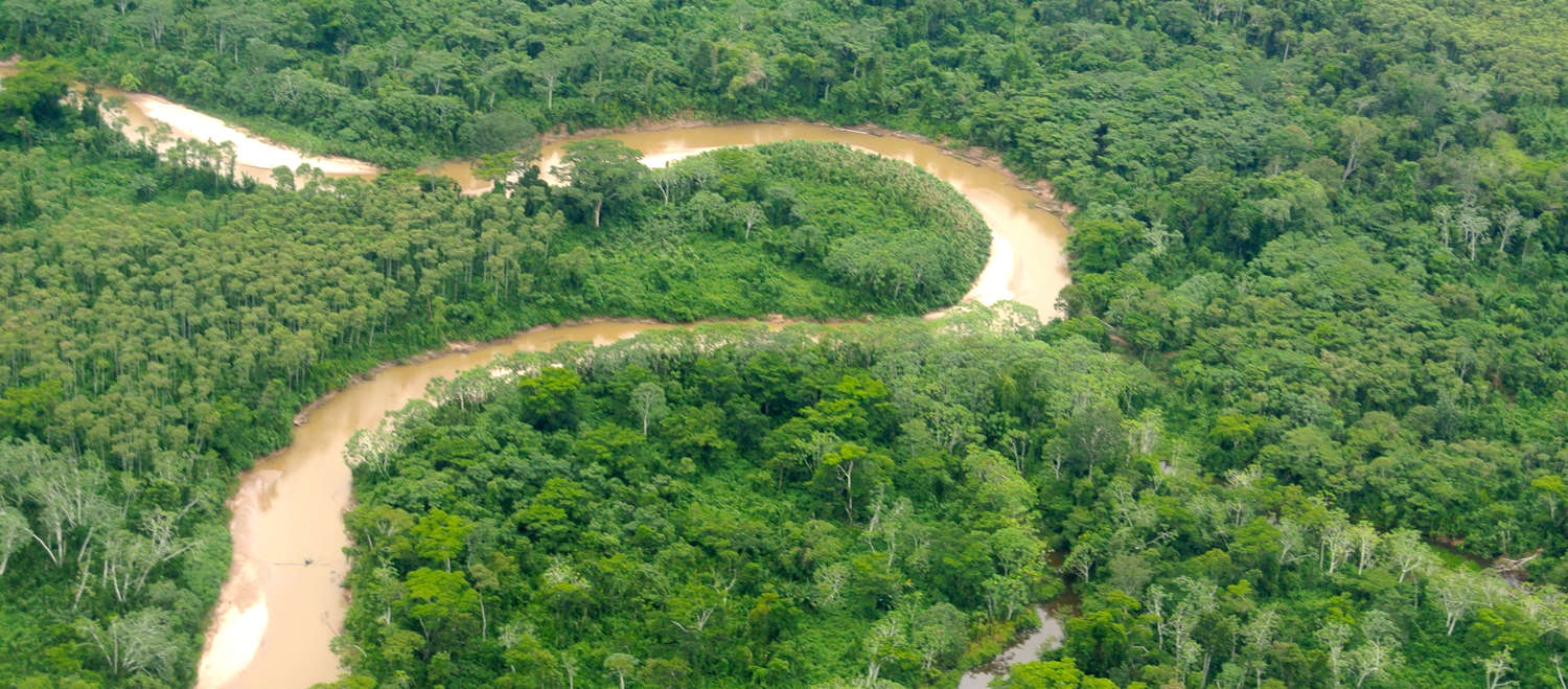 Aerial view of the Peruvian Amazon