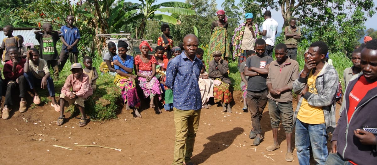 Batwa people near Kahuzi-Biega National Park