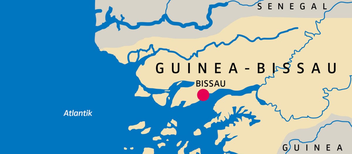 Map of Guinea Bissau