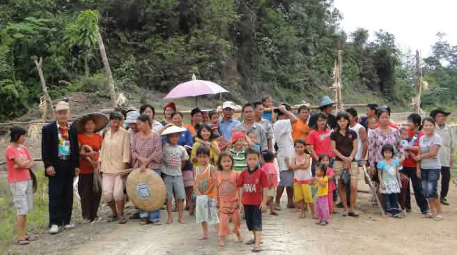 The indigenous Penan people have been protesting the destruction of their rainforest for years. Indigenous Penan people protesting in Sarawak