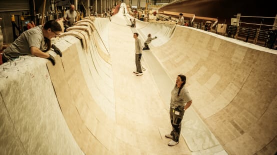 Balsa wood in a wind turbine rotor blade