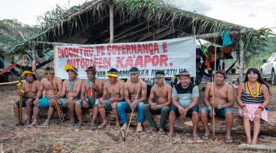 Ka’apor meeting in the Amazon rainforest