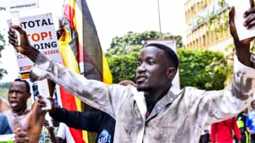 Protest against EACOP pipeline in Kampala