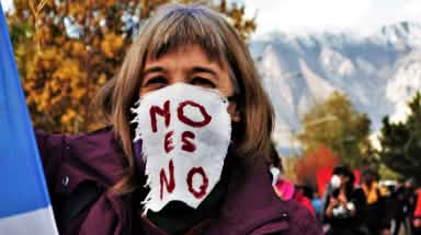 Anti-mining march in Esquel, Argentina, May 4, 2020