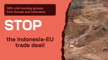 Poster: STOP the Indonesia-EU trade deal!