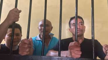 Indigenous activists Hamrullah, Nimrod and Renaldi behind bars