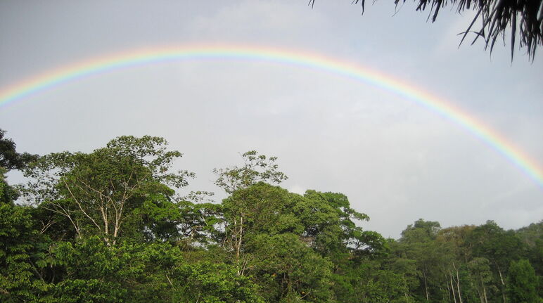 Rainbow over Indio Maíz Biosphere Reserve, Nicaragua