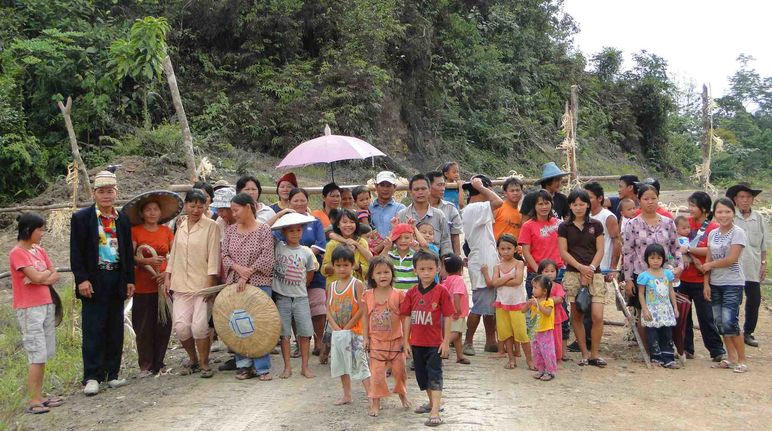 Indigenous Penan people protesting in Sarawak