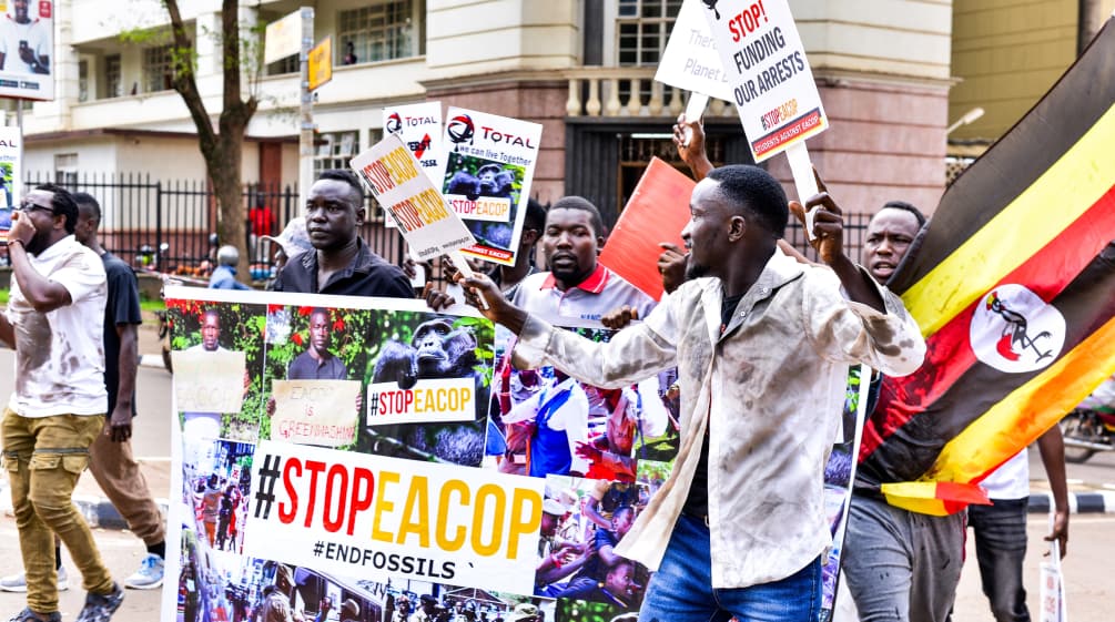 Protest against EACOP pipeline in Kampala